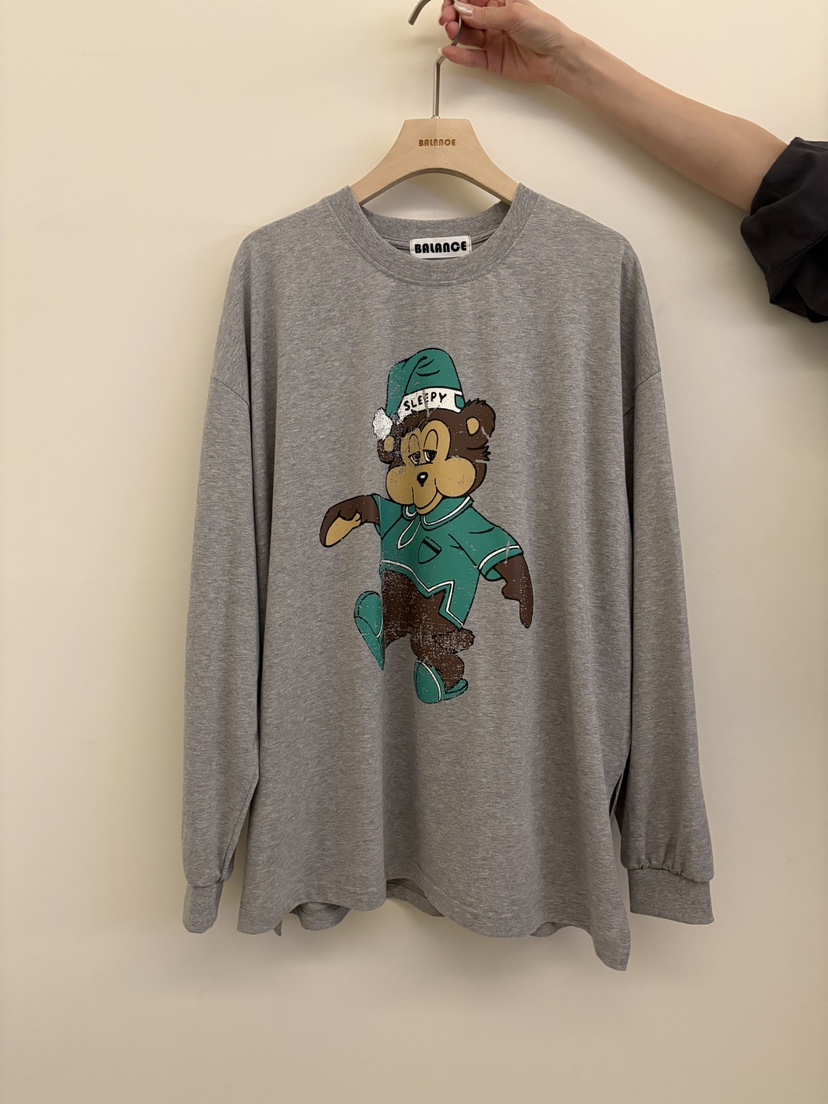 BALANCE韓國直郵女裝新品真品休閑熱賣推薦時尚26春夏長袖T恤BALANCE長袖T恤圖色2