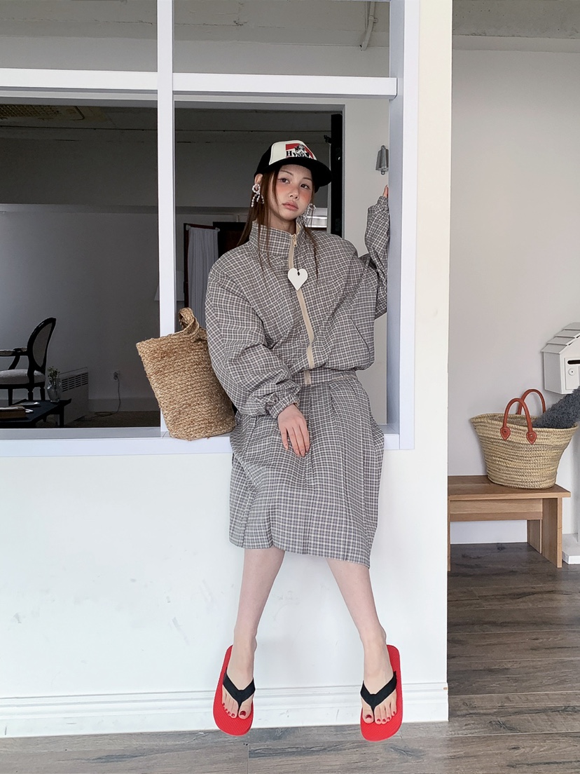 JKICHI韓國直郵女裝新品時尚26春夏人氣職業半身裙中短裙JKICHI半身裙/中短裙