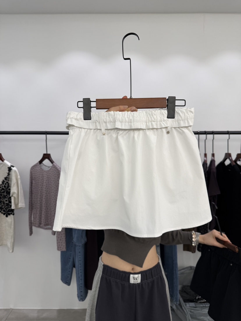 WATERMELON韓國代購女士新款人氣26春夏休閑職業裙褲口袋WATER MELON裙褲