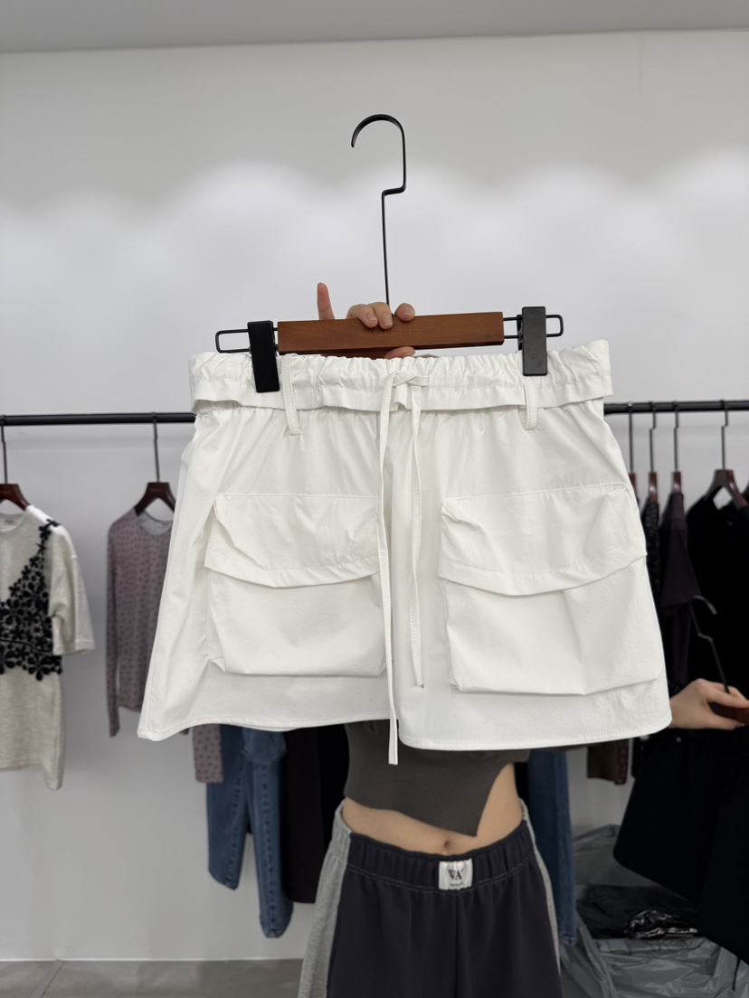 WATERMELON韓國代購女士新款人氣26春夏休閑職業裙褲口袋WATER MELON裙褲圖色2