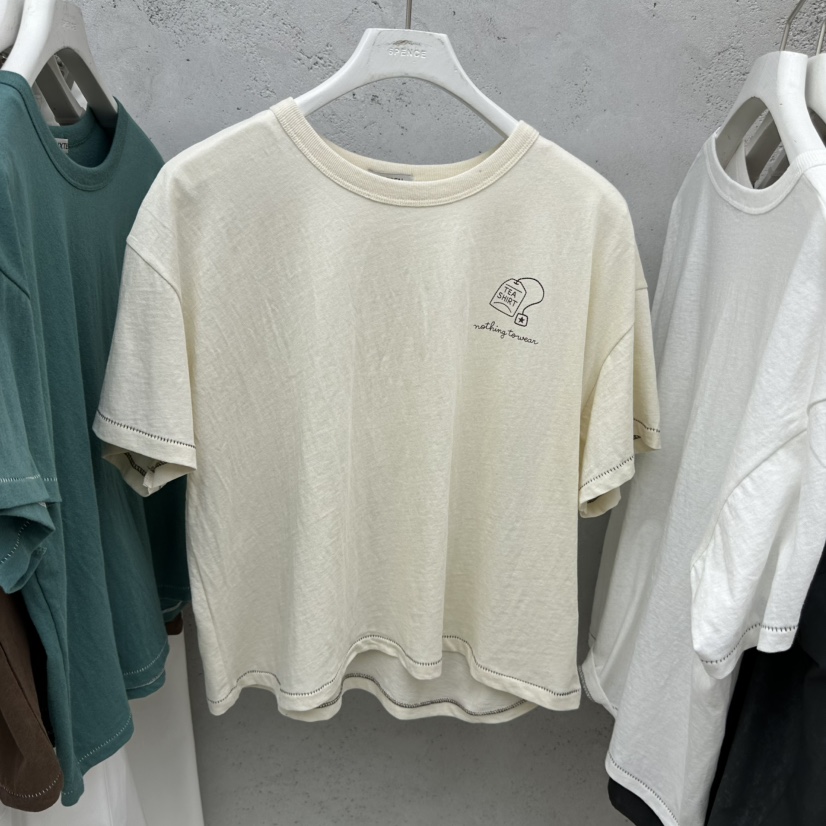 SIXTEEN韓國代購女士新款推薦職業26春夏時尚熱賣真品T恤SIXTEENT恤圖色3