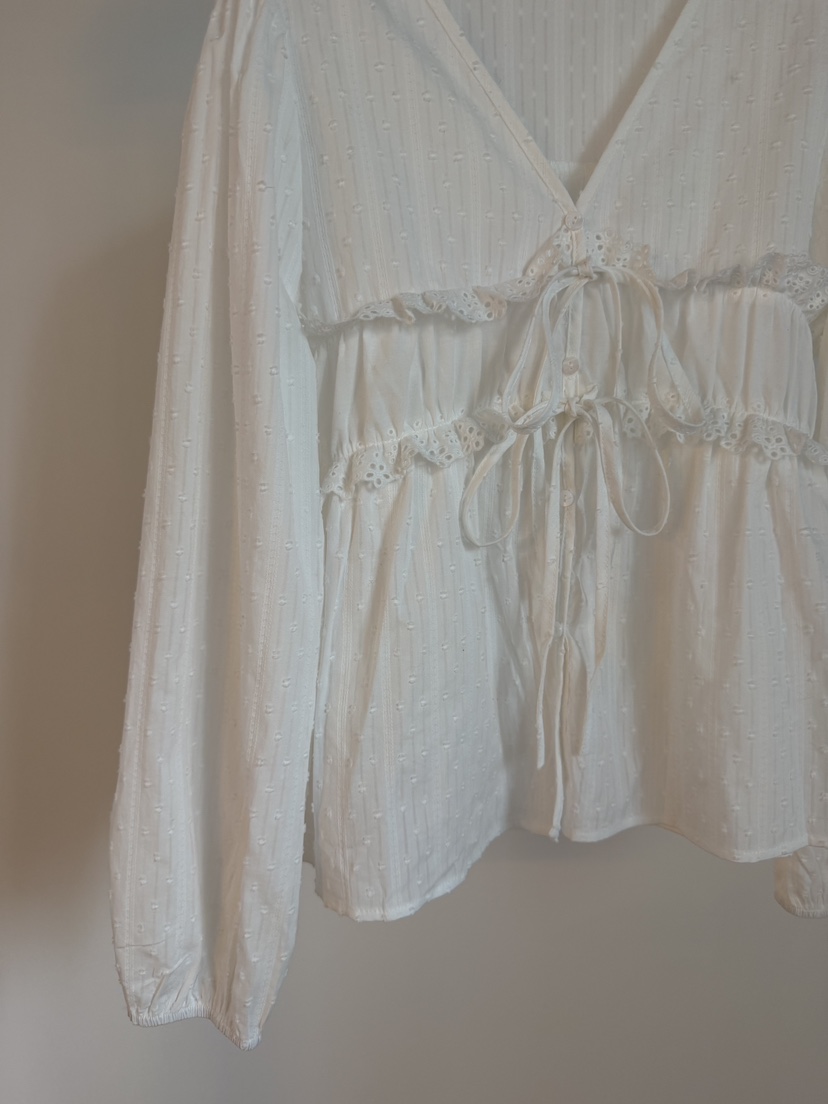 RIVER RAIN韓國直郵女裝新款職業人氣時尚26春夏襯衫蕾絲衫RIVER RAIN襯衫/蕾絲衫