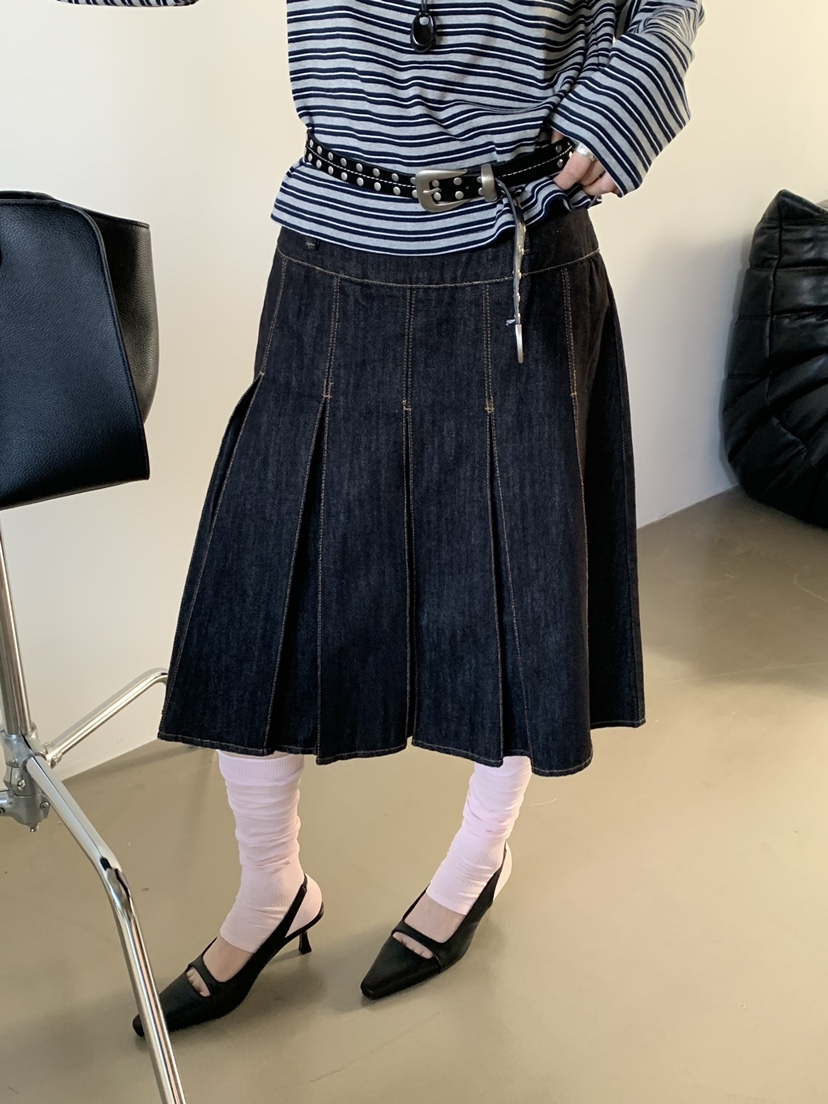 RIVER RAIN韓國代購女裝新品熱賣26春夏職業半身裙中短裙RIVER RAIN半身裙/中短裙