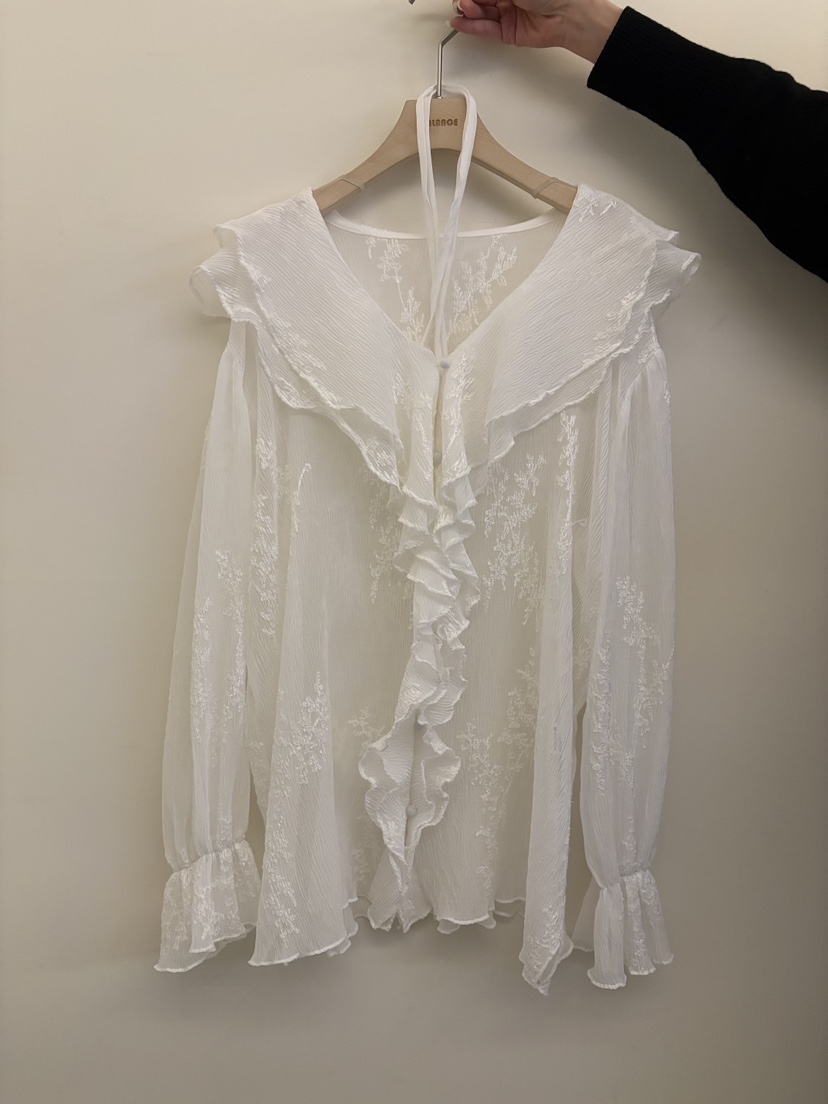 BALANCE東大門實拍女裝新品休閑真品時尚襯衫蕾絲衫含脖帶BALANCE襯衫/蕾絲衫圖色1