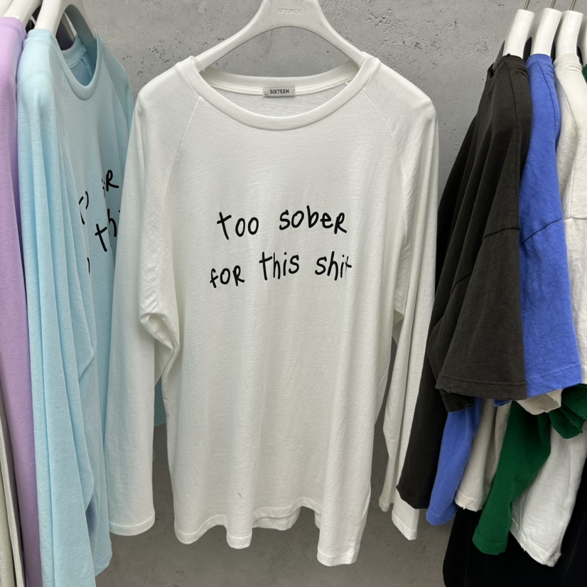 SIXTEEN韓國直郵女士新品休閑時尚真品26春夏熱賣長袖T恤SIXTEEN長袖T恤圖色1