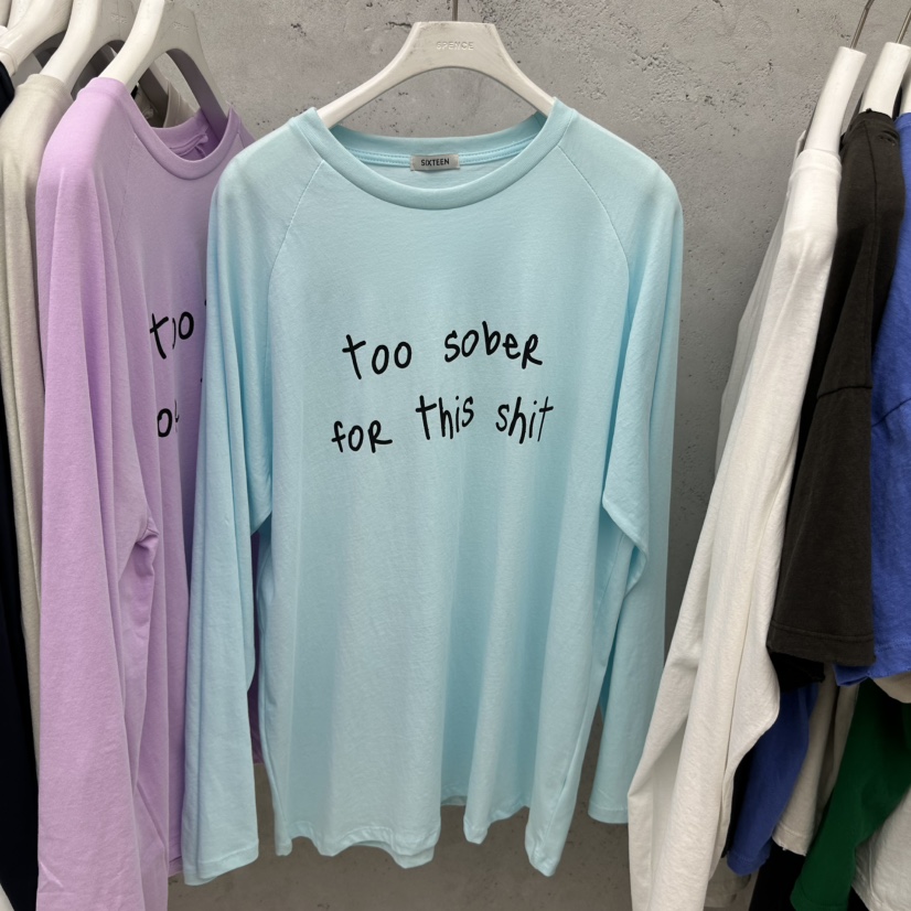 SIXTEEN韓國直郵女士新品休閑時尚真品26春夏熱賣長袖T恤SIXTEEN長袖T恤圖色2