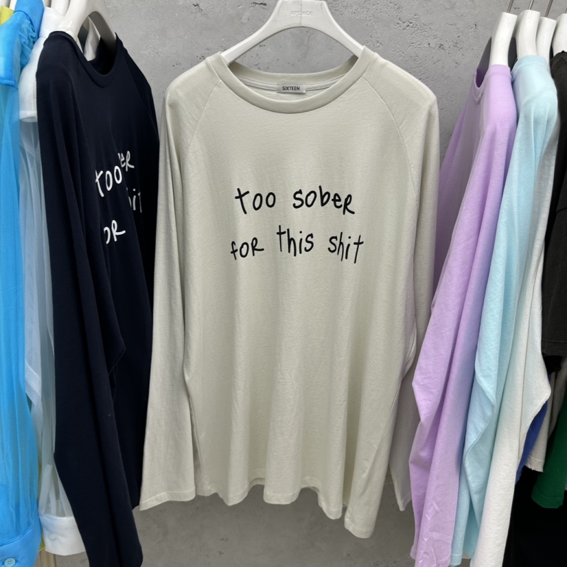 SIXTEEN韓國直郵女士新品休閑時尚真品26春夏熱賣長袖T恤SIXTEEN長袖T恤圖色4