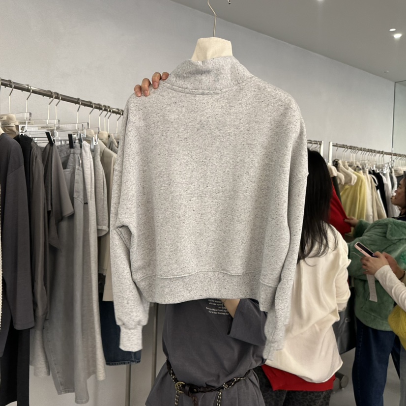 DOUBLE STANDARD/LE SMOKING/MAISONSTAFF東大門直郵女裝新款真品衛衣拉鏈MAISONSTAFF衛衣