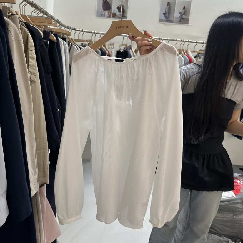 BAGUETTE-P韓國直郵女裝新款人氣職業推薦熱賣襯衫蕾絲衫BAGUETTE-P襯衫/蕾絲衫圖色1