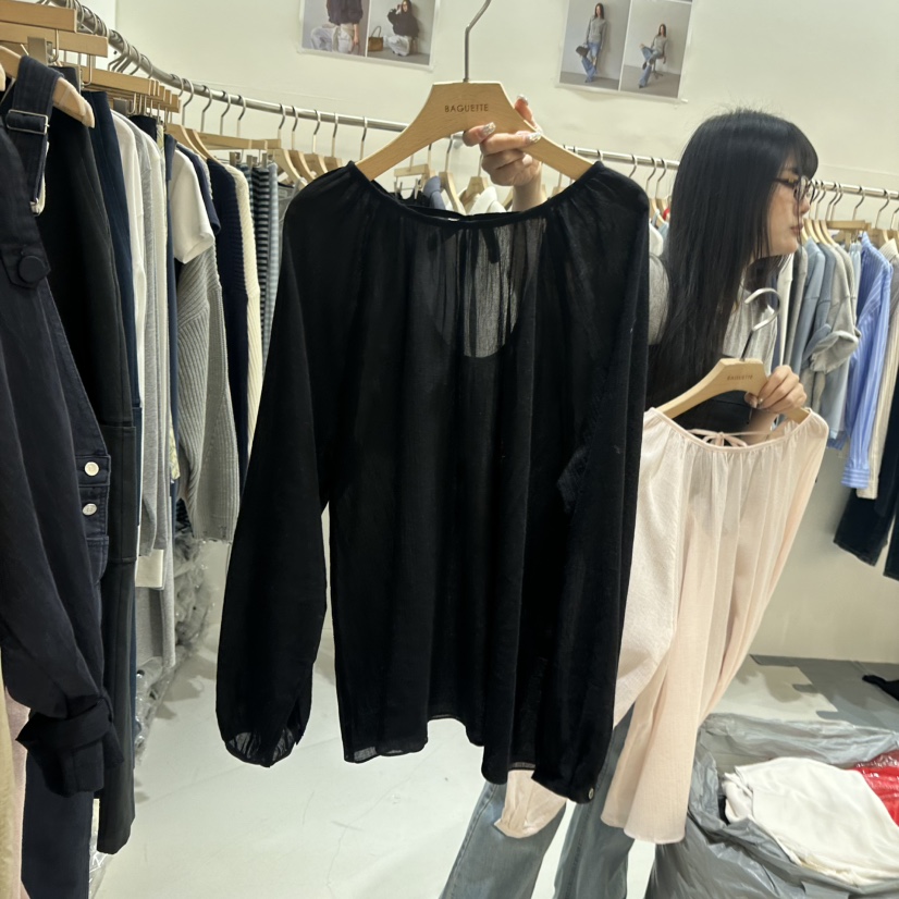 BAGUETTE-P韓國直郵女裝新款人氣職業推薦熱賣襯衫蕾絲衫BAGUETTE-P襯衫/蕾絲衫圖色2