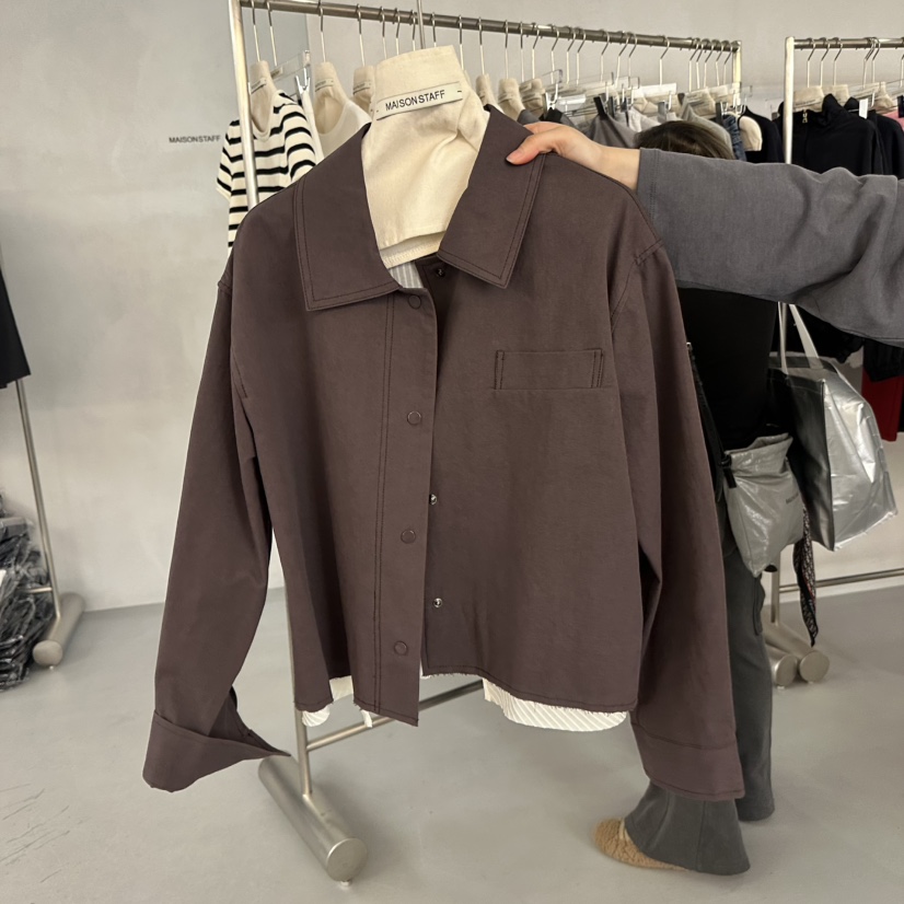 DOUBLE STANDARD/LE SMOKING/MAISONSTAFF東大門實拍女士新品真品夾克MAISONSTAFF夾克圖色2