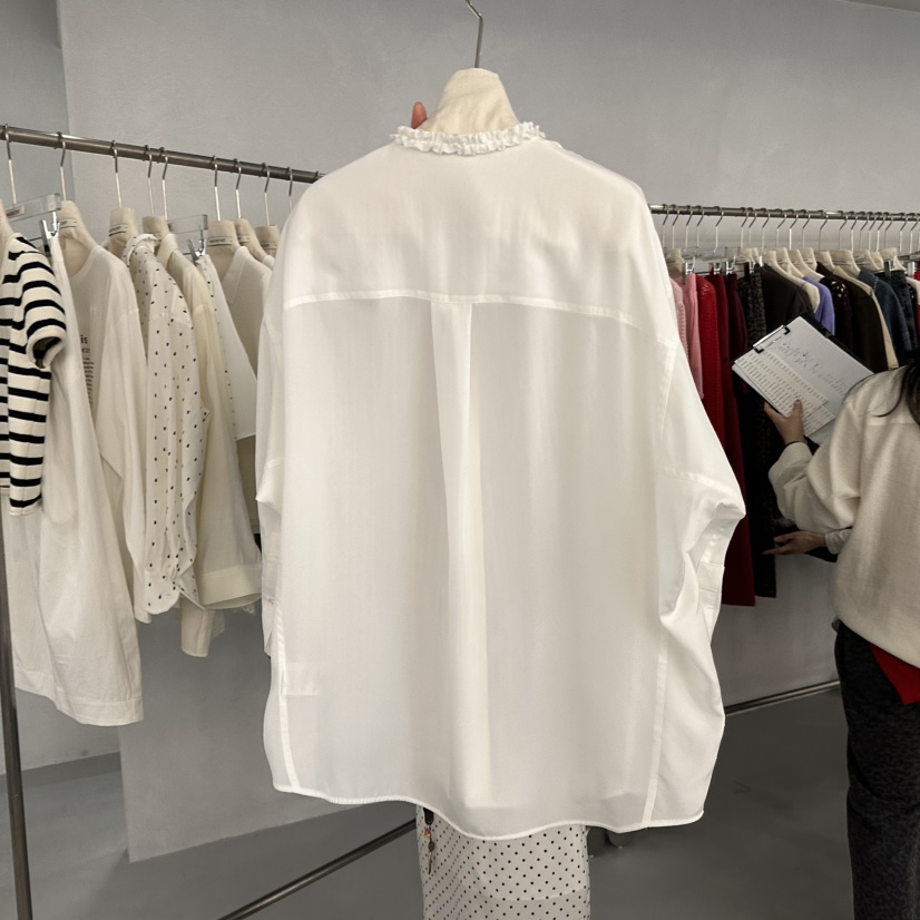 DOUBLE STANDARD/LE SMOKING/MAISONSTAFF韓國直郵女士新品推薦襯衫蕾絲衫絲綢MAISONSTAFF襯衫/蕾絲衫