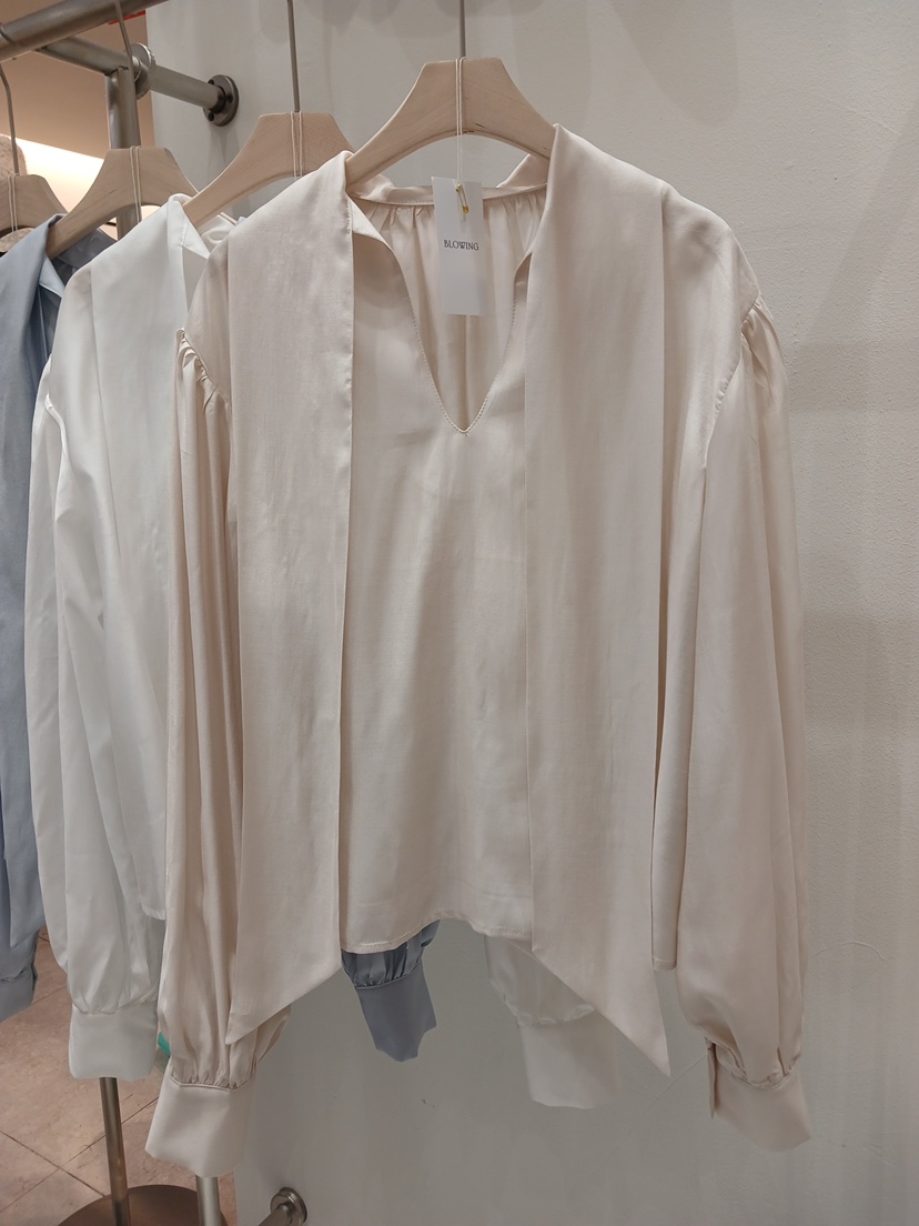 X韓國直郵女裝新品推薦人氣職業熱賣休閑時尚26春夏襯衫蕾絲衫X襯衫/蕾絲衫圖色2