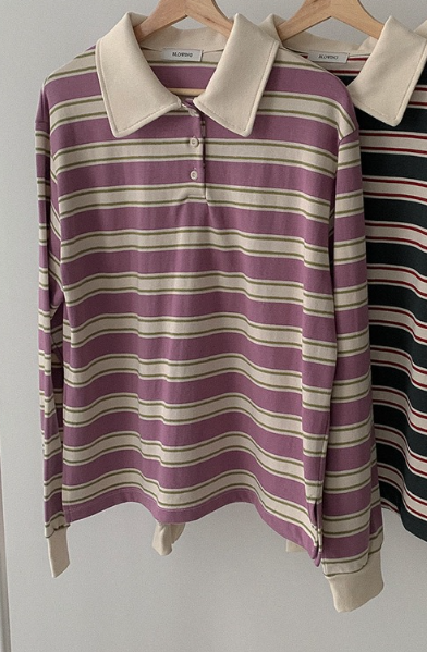 X韓國代購女士新品人氣26春夏推薦時尚職業休閑熱賣長袖T恤X長袖T恤圖色1