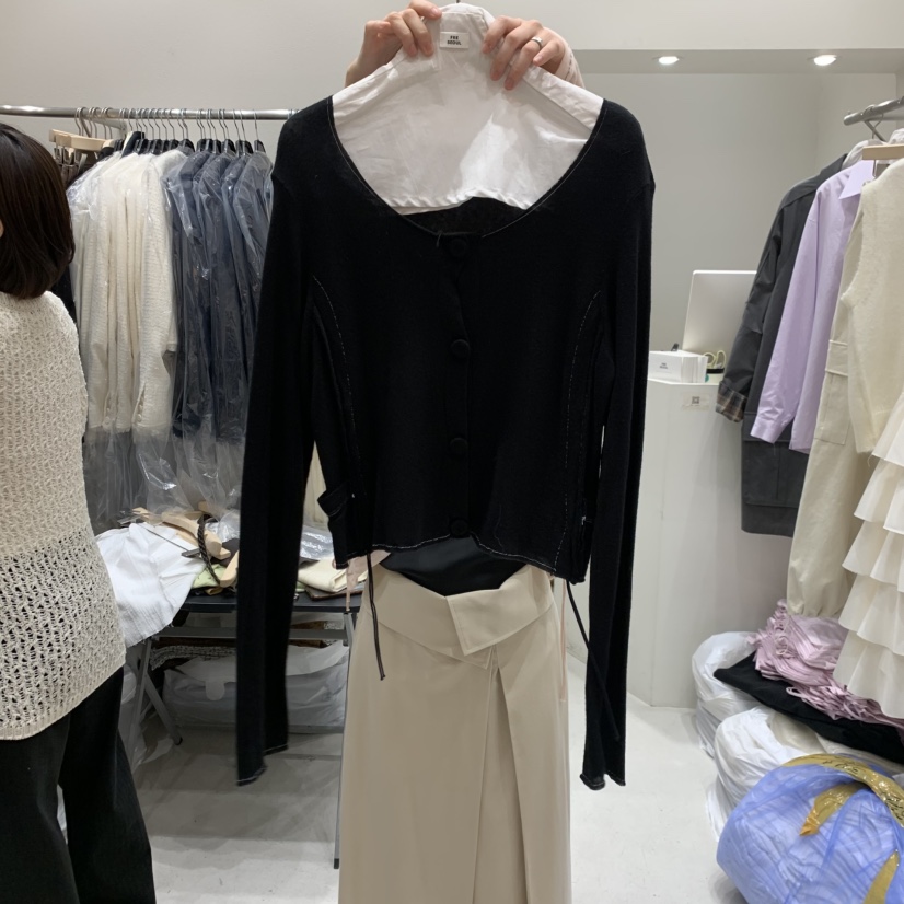 FRE韓國直郵實拍女裝新品26春夏休閑人氣時尚長袖T恤紐扣FRE長袖T恤圖色4