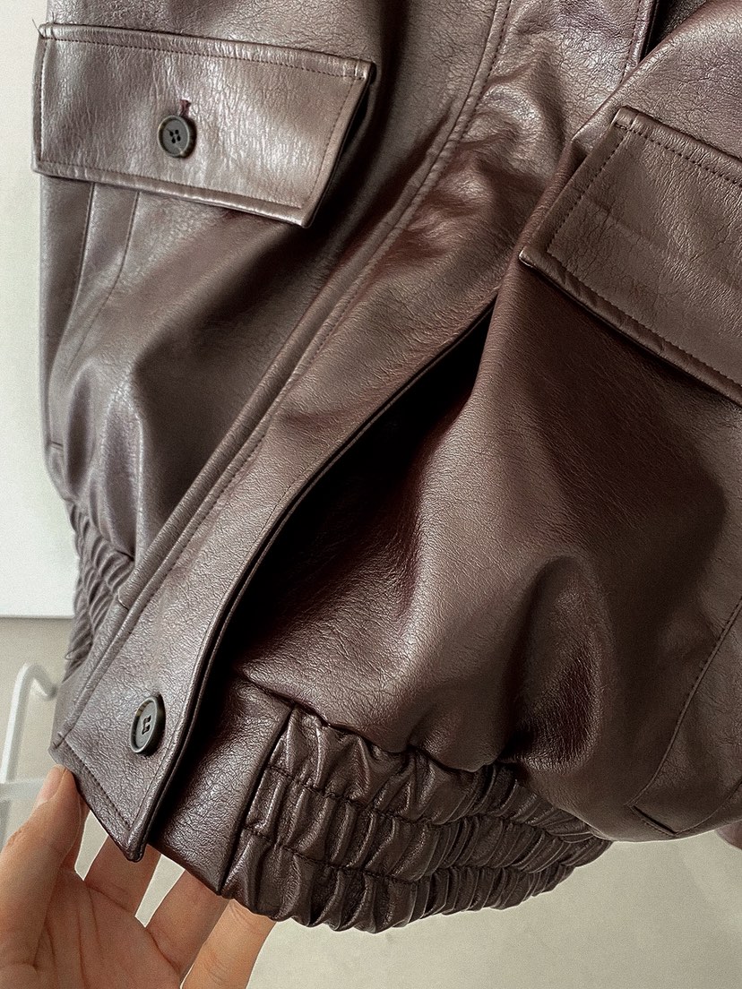 X韓國東大門代購女裝新款推薦人氣職業休閑時尚26春夏夾克皮革X夾克