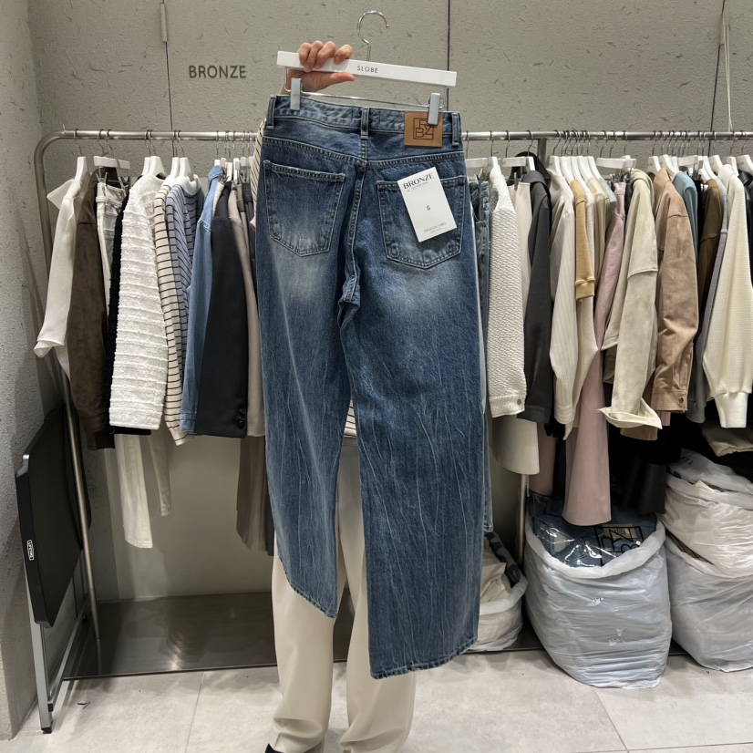 BRONZE韓國直郵女士新款熱賣休閑時尚人氣推薦26春夏牛仔褲BRONZE牛仔褲