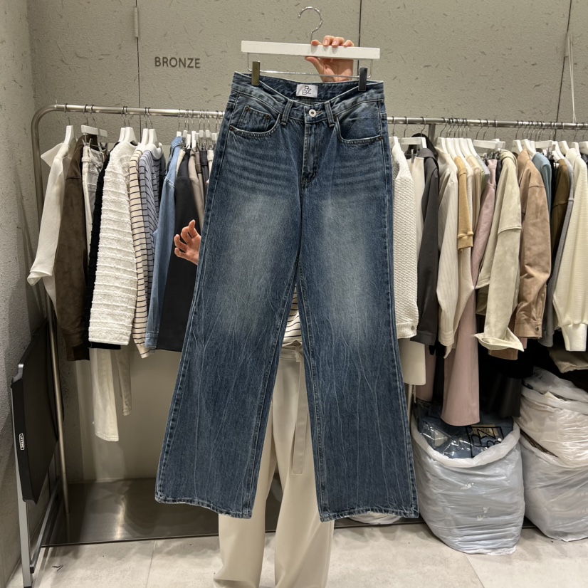 BRONZE韓國直郵女士新款熱賣休閑時尚人氣推薦26春夏牛仔褲BRONZE牛仔褲圖色1