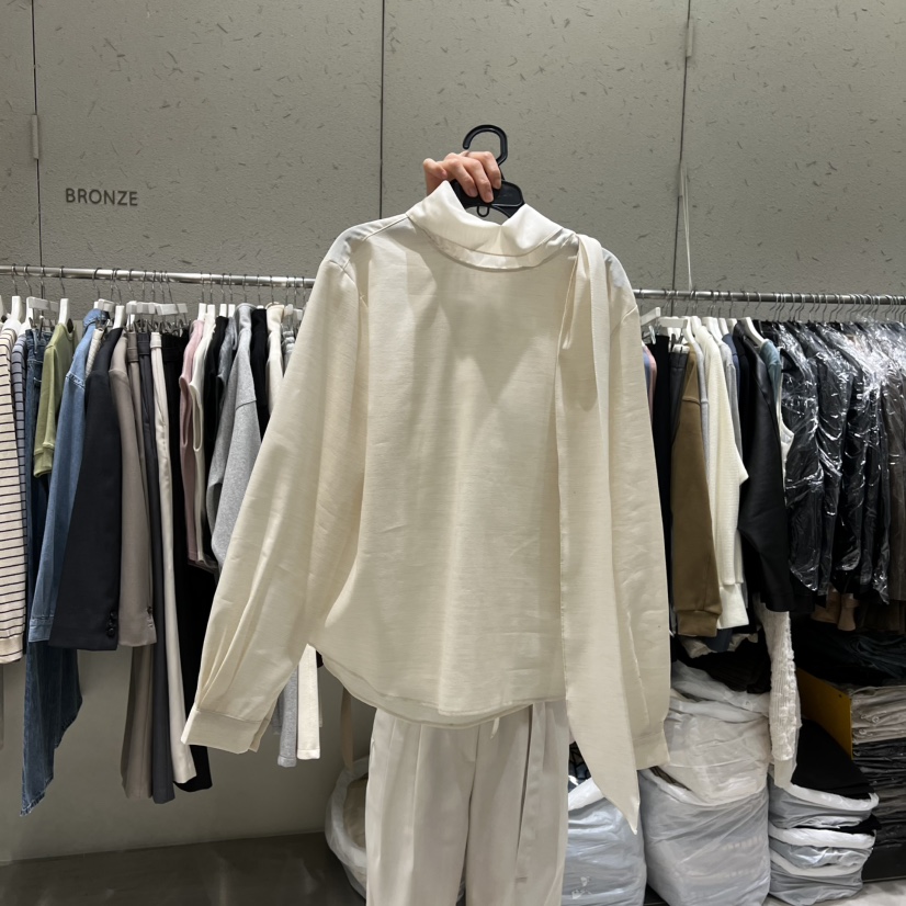 BRONZE韓國代購女裝新品休閑26春夏推薦人氣時尚襯衫蕾絲衫BRONZE襯衫/蕾絲衫圖色1