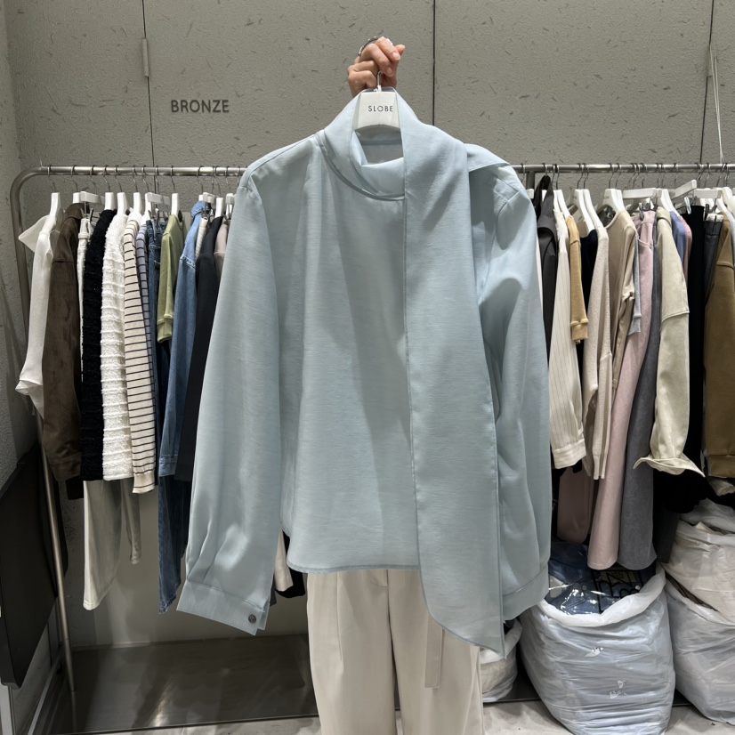 BRONZE韓國代購女裝新品休閑26春夏推薦人氣時尚襯衫蕾絲衫BRONZE襯衫/蕾絲衫圖色2