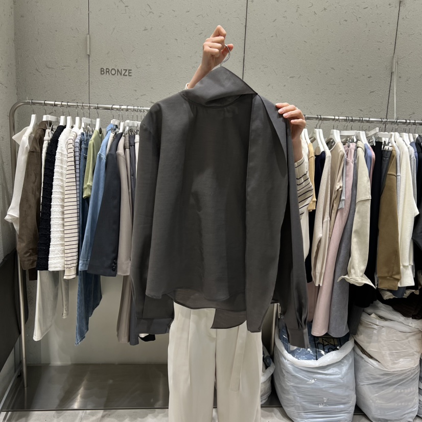 BRONZE韓國代購女裝新品休閑26春夏推薦人氣時尚襯衫蕾絲衫BRONZE襯衫/蕾絲衫圖色3