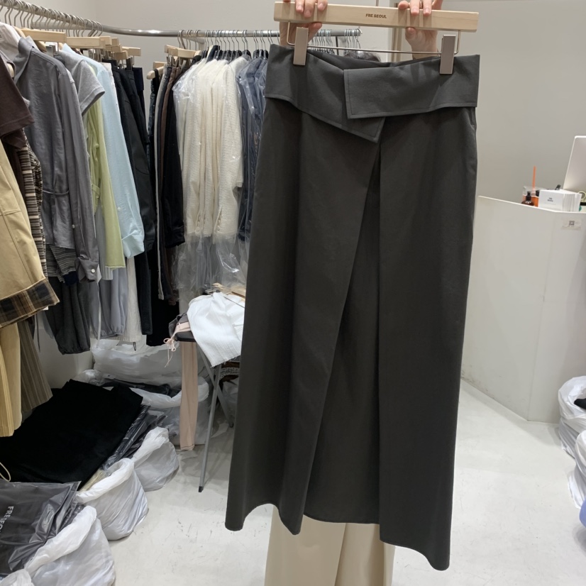 FRE韓國東大門代購女士新品職業時尚26春夏熱賣休閑人氣長裙FRE長裙圖色2