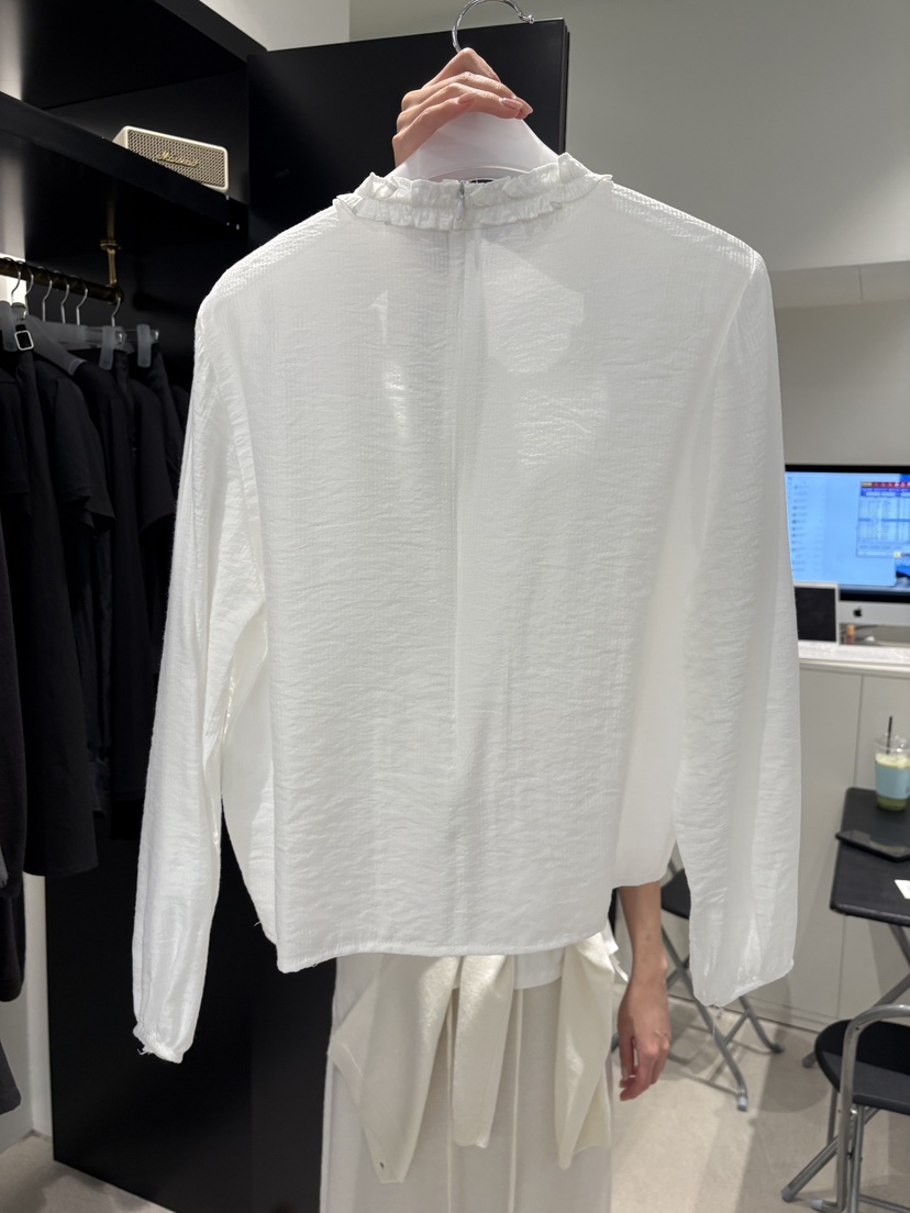 CREAM-P韓國東大門直郵女裝新品休閑26春夏推薦襯衫蕾絲衫CREAM-P襯衫/蕾絲衫