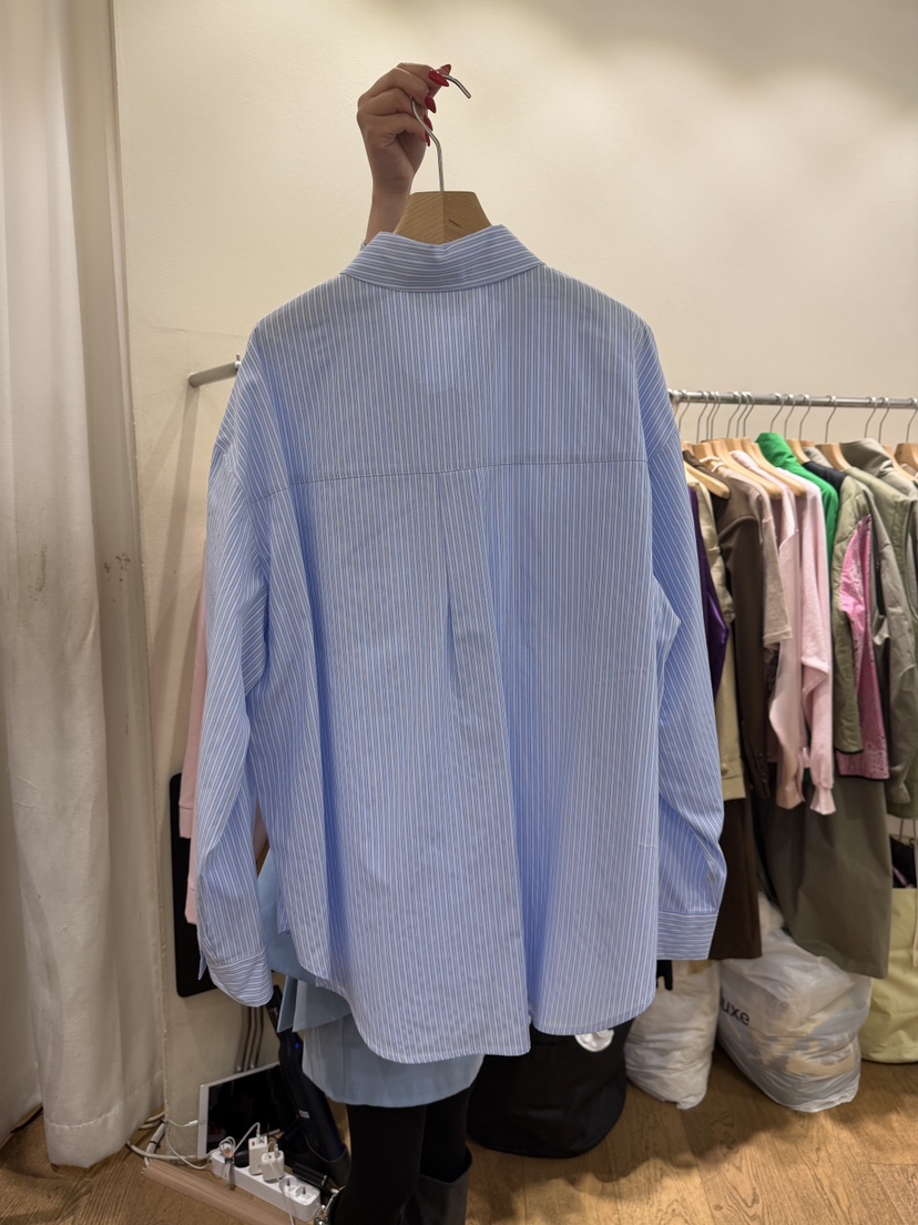 AUVERFIT韓國東大門代購女士新款時尚推薦襯衫蕾絲衫雙口袋AUVERFIT襯衫/蕾絲衫