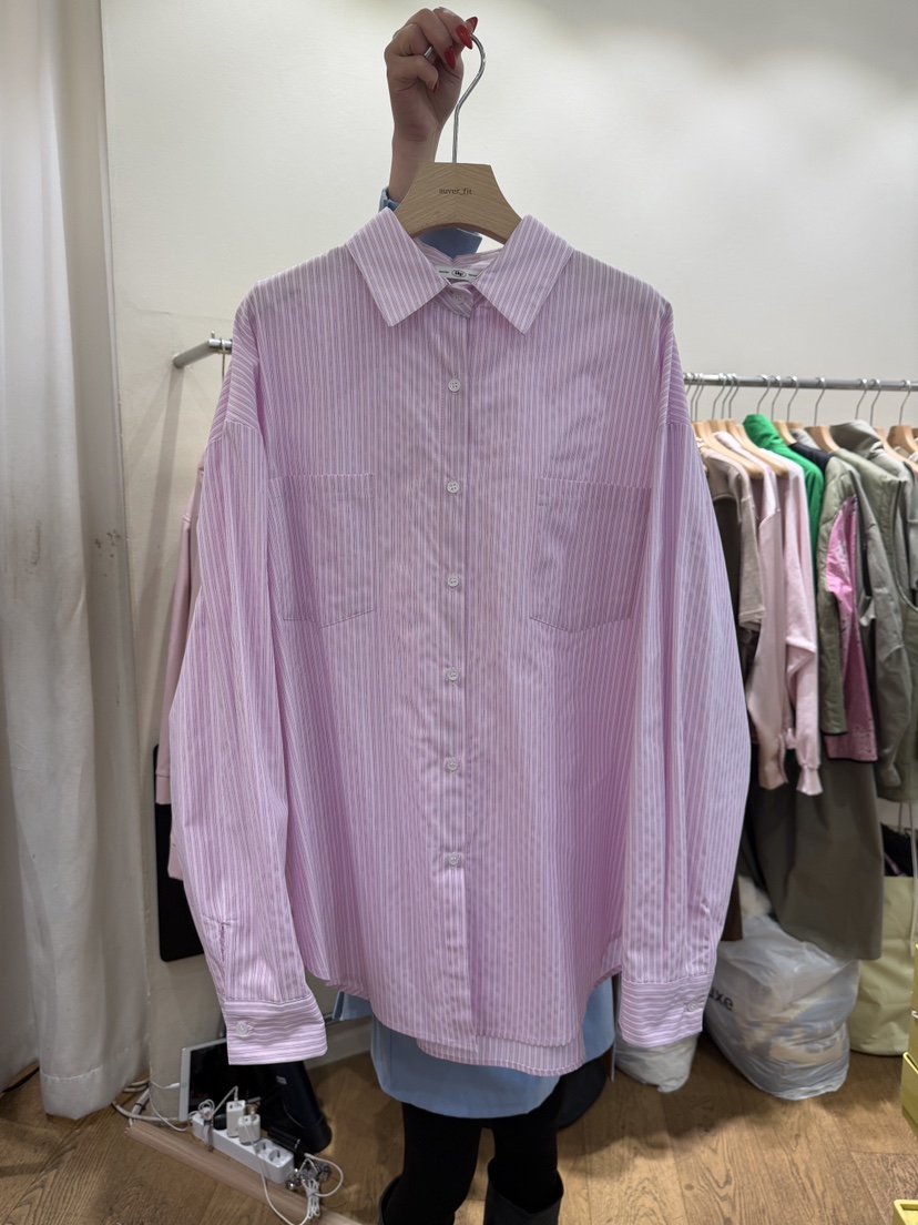 AUVERFIT韓國東大門代購女士新款時尚推薦襯衫蕾絲衫雙口袋AUVERFIT襯衫/蕾絲衫圖色3