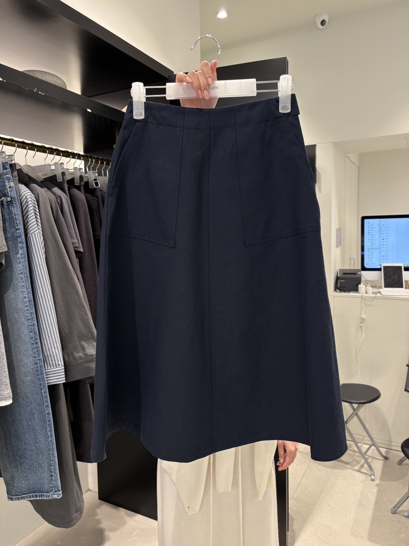 CREAM-P韓國東大門代購女士新品熱賣職業時尚長裙喇叭亞麻CREAM-P長裙圖色3