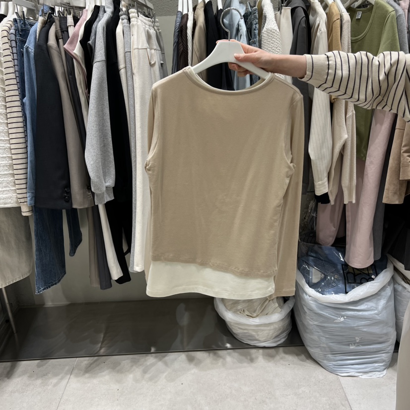 BRONZE韓國東大門直郵女士新品26春夏熱賣時尚休閑長袖T恤BRONZE長袖T恤