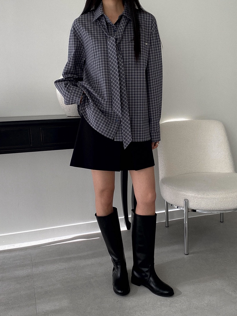 X韓國東大門直郵女裝新款人氣時尚休閑26春夏熱賣襯衫蕾絲衫X襯衫/蕾絲衫