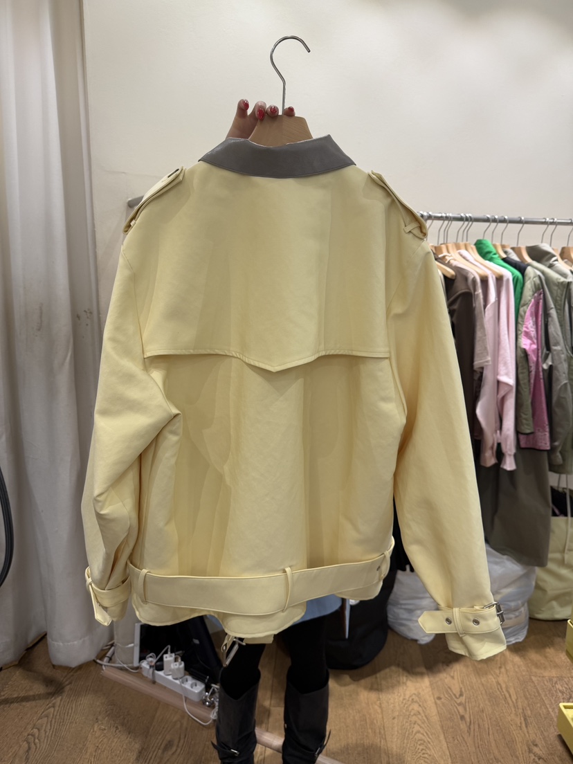 AUVERFIT韓國東大門代購女士新品人氣熱賣休閑夾克含腰帶AUVERFIT夾克