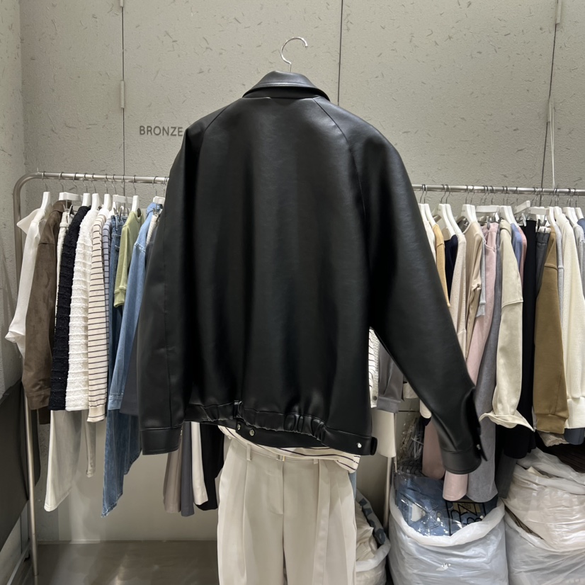BRONZE韓國代購女裝新品休閑熱賣時尚推薦人氣26春夏皮衣BRONZE皮衣