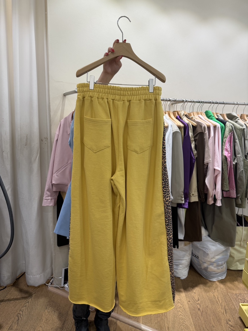 AUVERFIT韓國直郵實拍女裝新款時尚26春夏人氣休閑褲豹紋AUVERFIT休閑褲