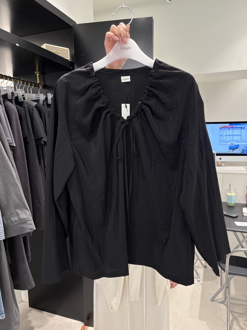 CREAM-P韓國代購女士新品人氣時尚熱賣推薦職業襯衫蕾絲衫CREAM-P襯衫/蕾絲衫圖色3