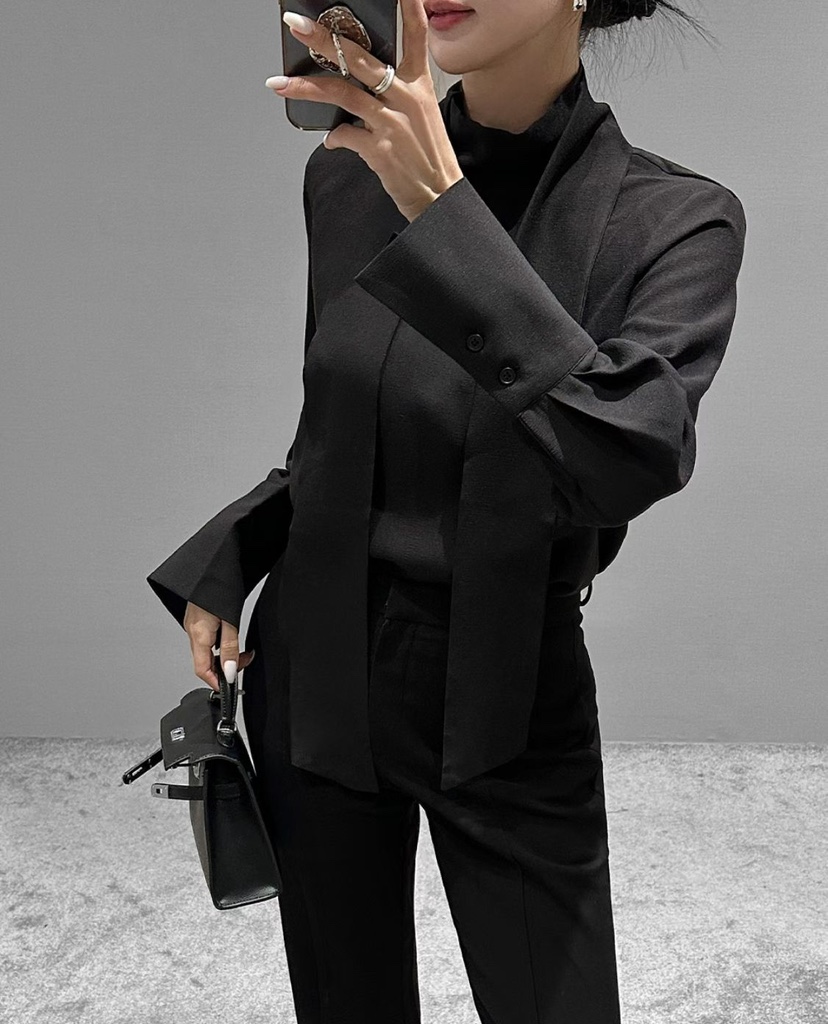 X韓國東大門代購女裝新款職業26春夏熱賣推薦休閑襯衫蕾絲衫X襯衫/蕾絲衫