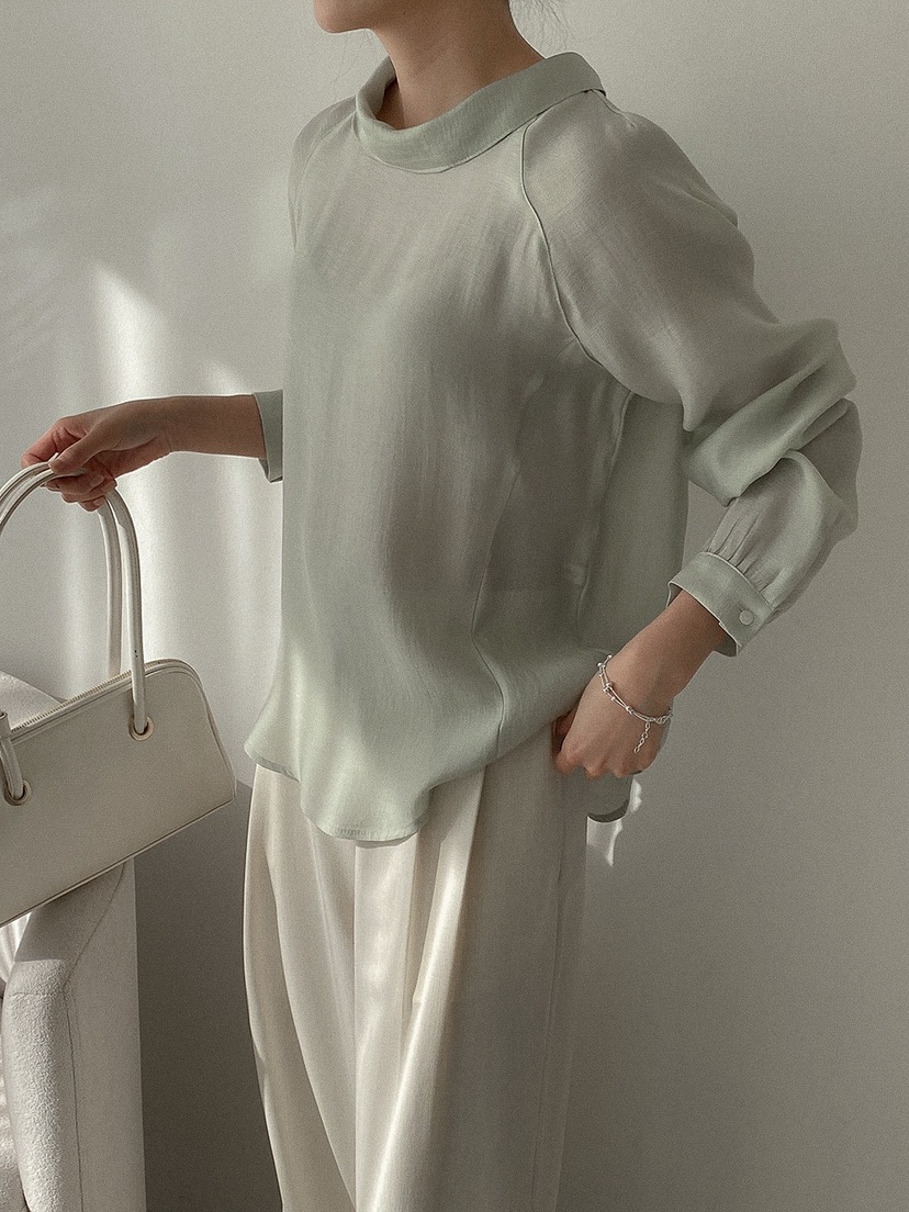 X韓國東大門代購女士新品休閑推薦人氣時尚26春夏襯衫蕾絲衫X襯衫/蕾絲衫