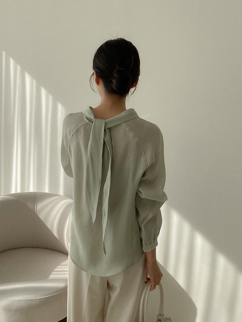 X韓國東大門代購女士新品休閑推薦人氣時尚26春夏襯衫蕾絲衫X襯衫/蕾絲衫