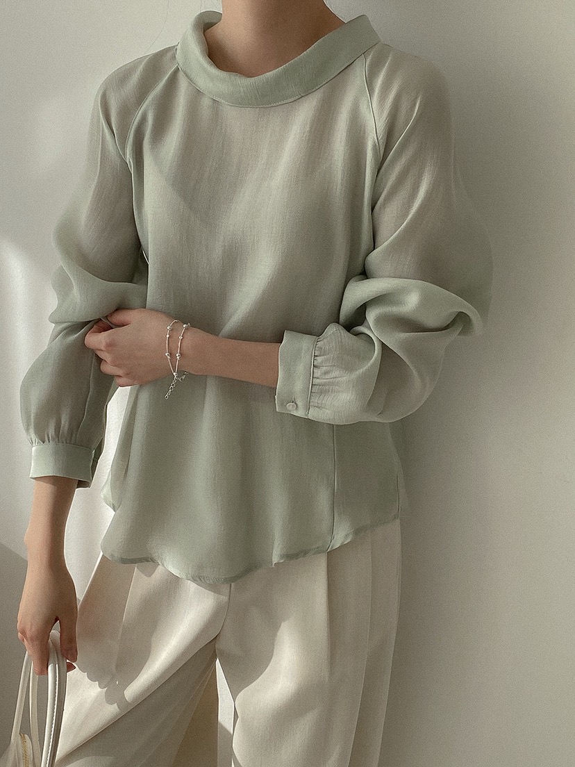 X韓國東大門代購女士新品休閑推薦人氣時尚26春夏襯衫蕾絲衫X襯衫/蕾絲衫圖色1