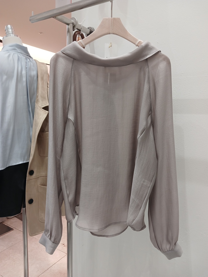 X韓國東大門代購女士新品休閑推薦人氣時尚26春夏襯衫蕾絲衫X襯衫/蕾絲衫圖色2