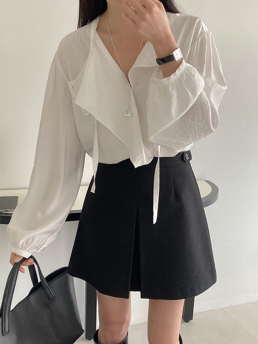 X韓國直郵女士新品職業26春夏熱賣休閑人氣推薦襯衫蕾絲衫X襯衫/蕾絲衫