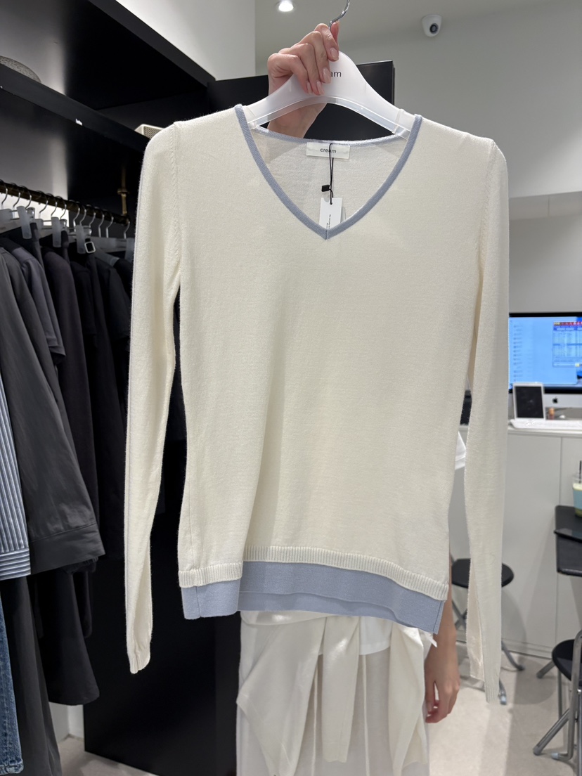 CREAM-P韓國東大門代購女裝新款職業熱賣人氣26春夏針織衫CREAM-P針織衫圖色1