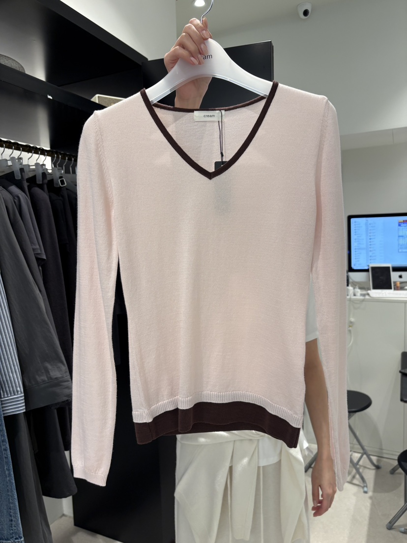 CREAM-P韓國東大門代購女裝新款職業熱賣人氣26春夏針織衫CREAM-P針織衫圖色2
