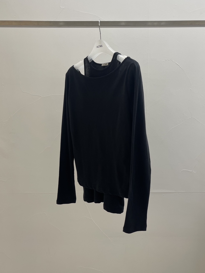 ACME韓國代購女裝新品休閑26春夏人氣職業推薦長袖T恤透明ACME長袖T恤圖色3