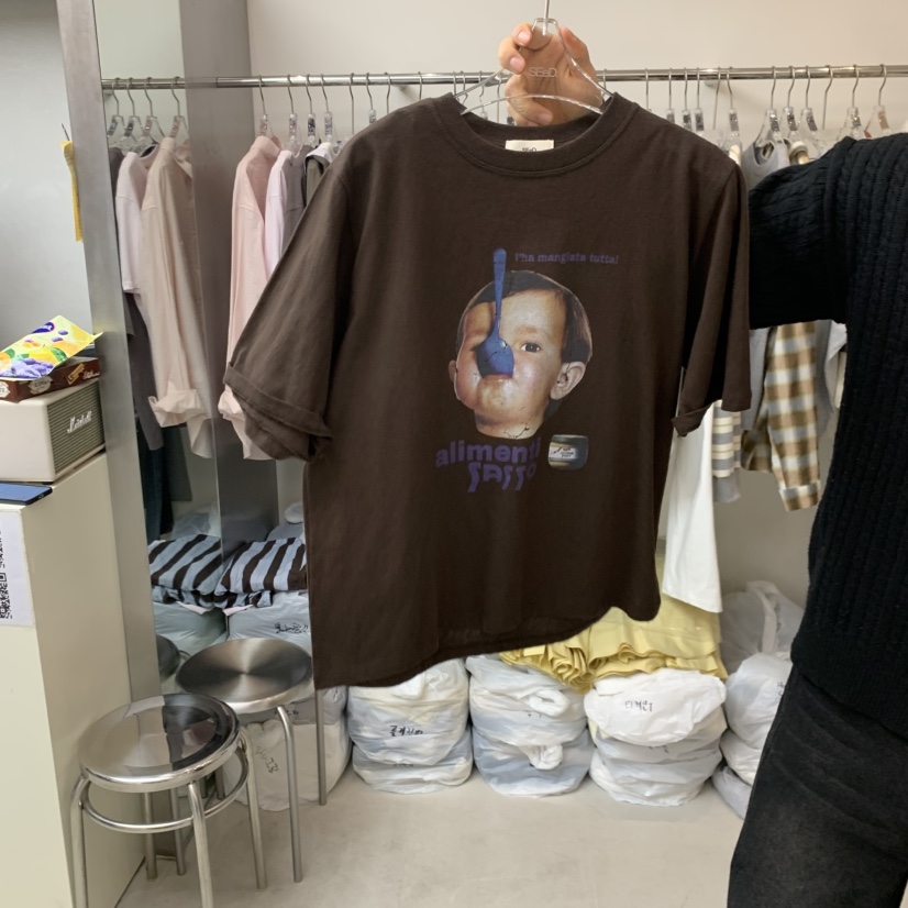 LEESEED-A韓國東大門直郵女裝新款職業人氣26春夏時尚T恤SEeD/LEESEEDT恤圖色2