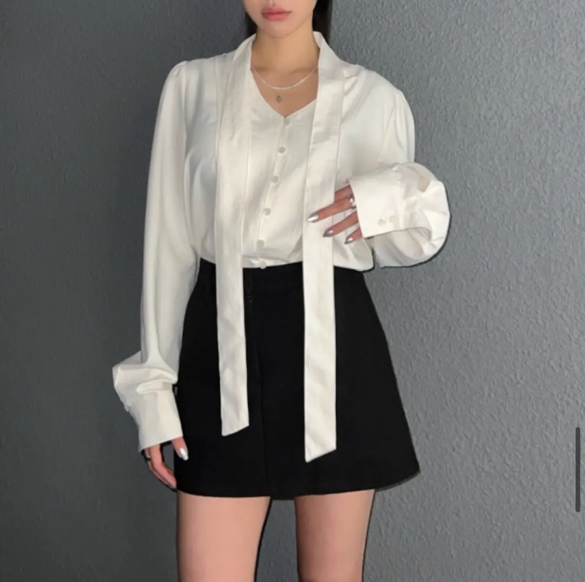 X韓國直郵女裝新款職業時尚人氣26春夏休閑熱賣襯衫蕾絲衫X襯衫/蕾絲衫