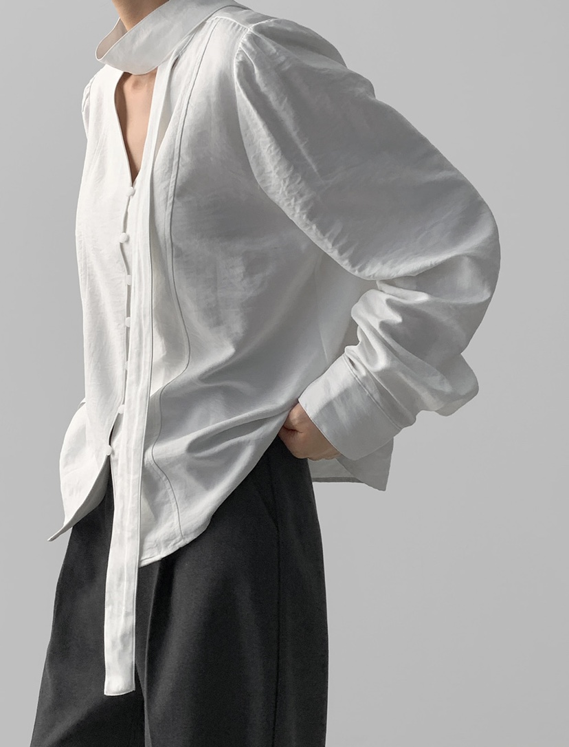 X韓國直郵女裝新款職業時尚人氣26春夏休閑熱賣襯衫蕾絲衫X襯衫/蕾絲衫