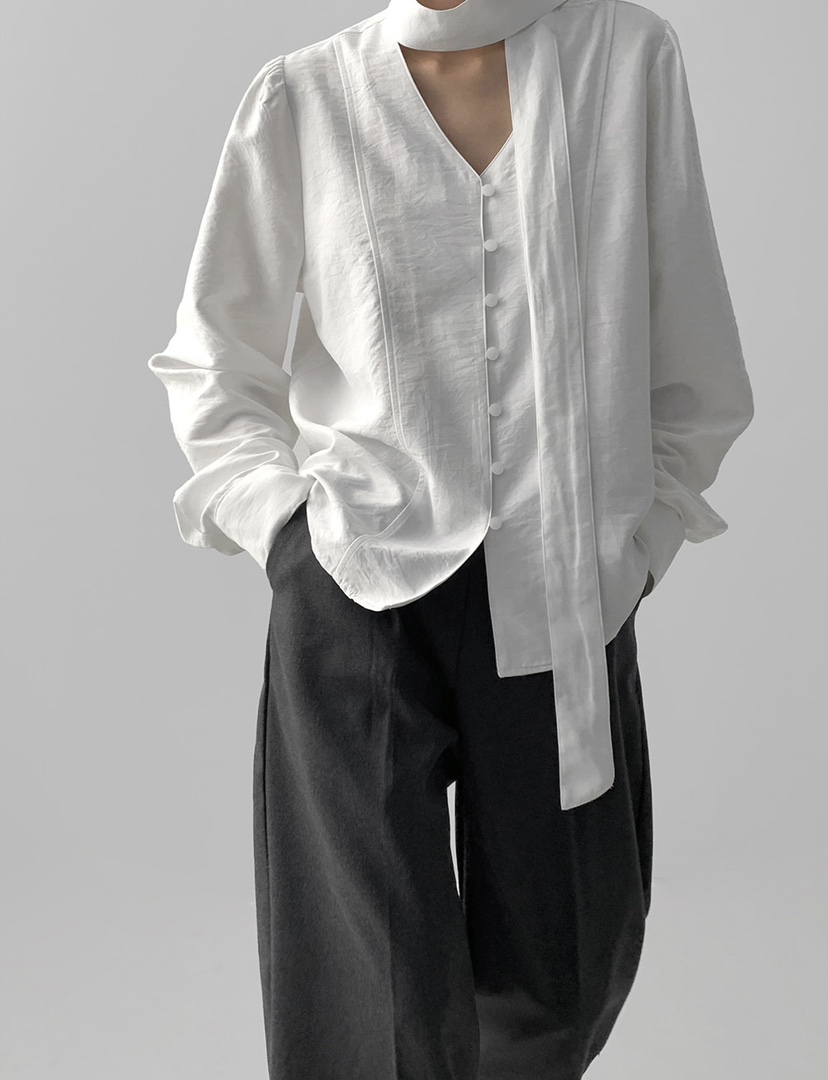 X韓國直郵女裝新款職業時尚人氣26春夏休閑熱賣襯衫蕾絲衫X襯衫/蕾絲衫