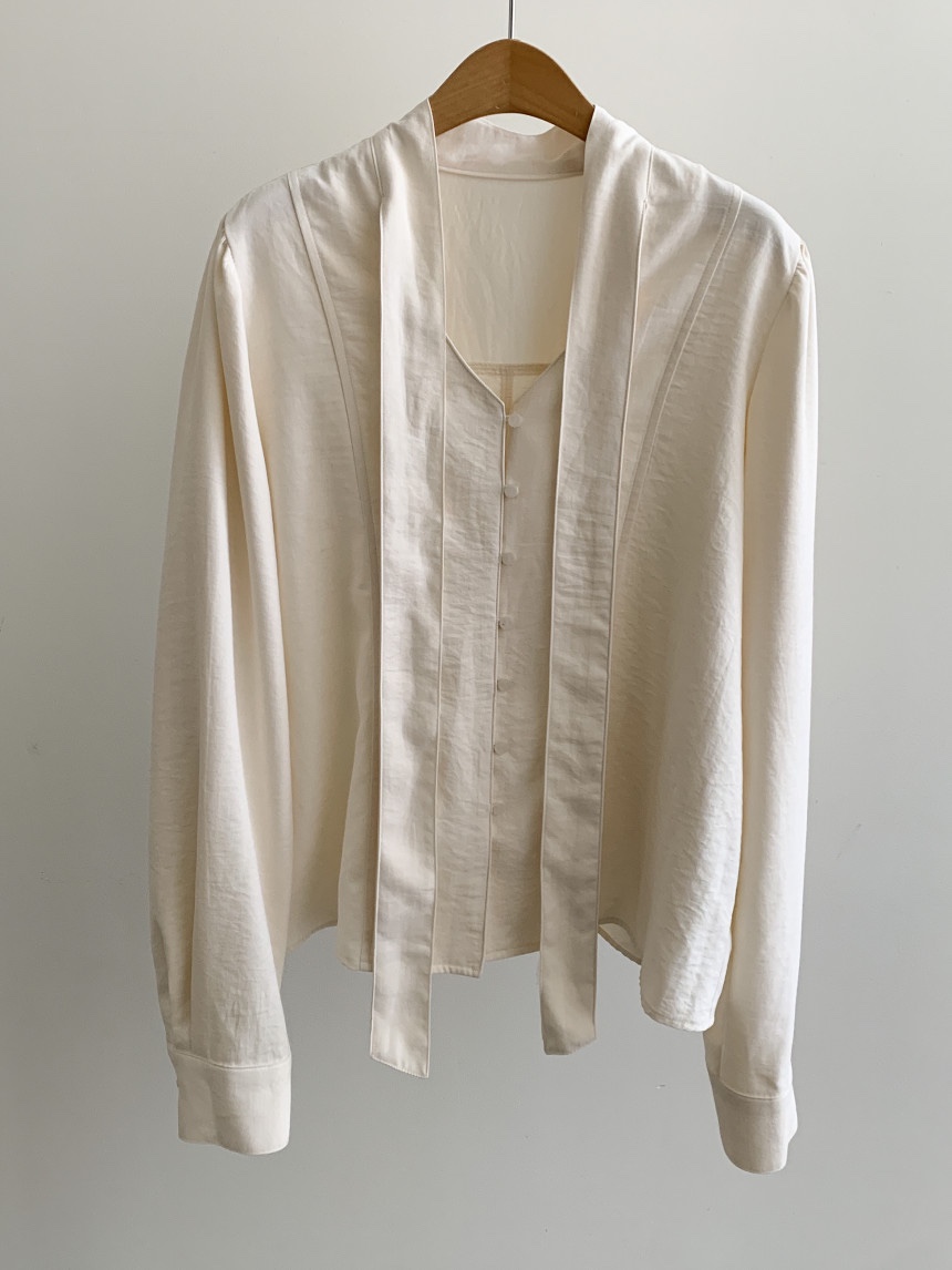 X韓國直郵女裝新款職業時尚人氣26春夏休閑熱賣襯衫蕾絲衫X襯衫/蕾絲衫圖色2